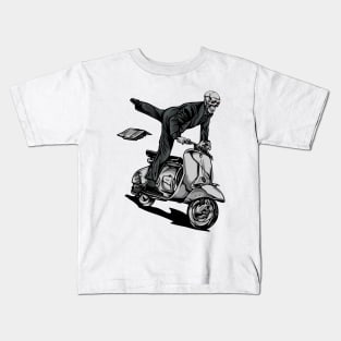 Skull Rider Vespa Kids T-Shirt